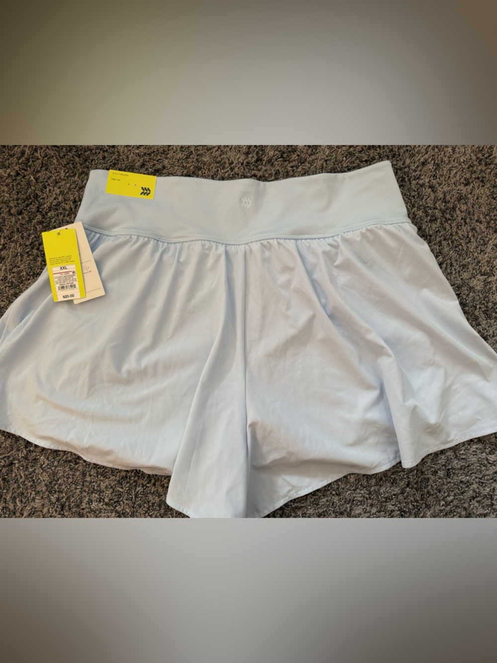 Light Blue Women's Active Skort Shorts